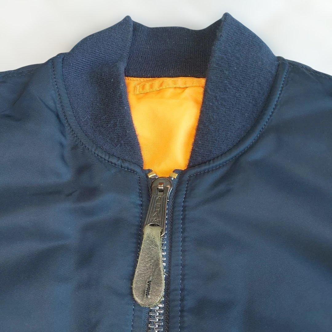【美品】ALPHA INDUSTRIES MA-1 リバーシブル　M ネイビー
