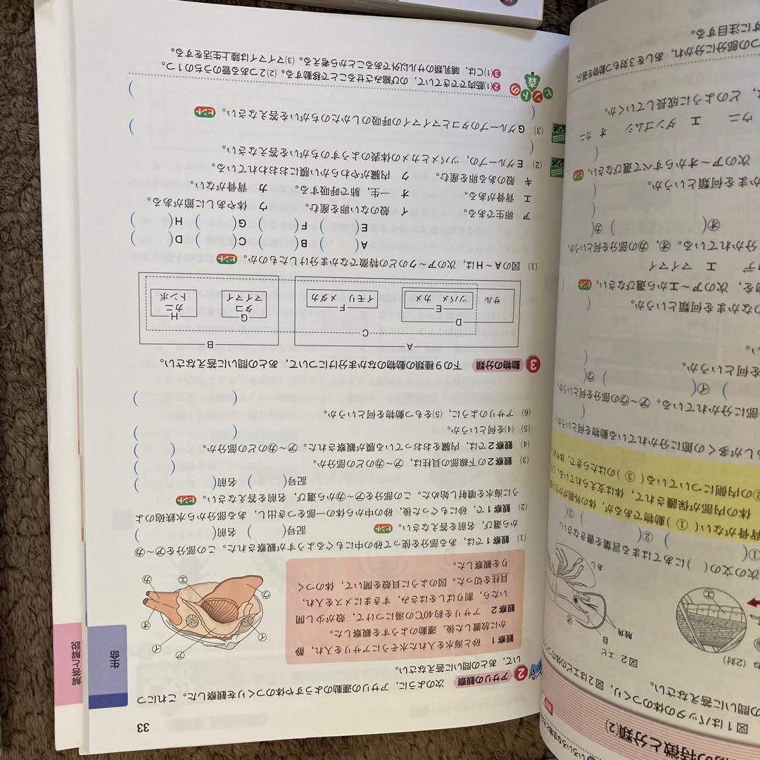 中学　参考書　教科書　16冊　まとめ売り 教科書ワーク　面接付録付き　答えあり