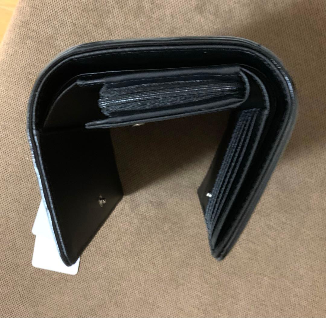 新品　チャイナパーツウォレット　HARE ブラック 三つ折り財布