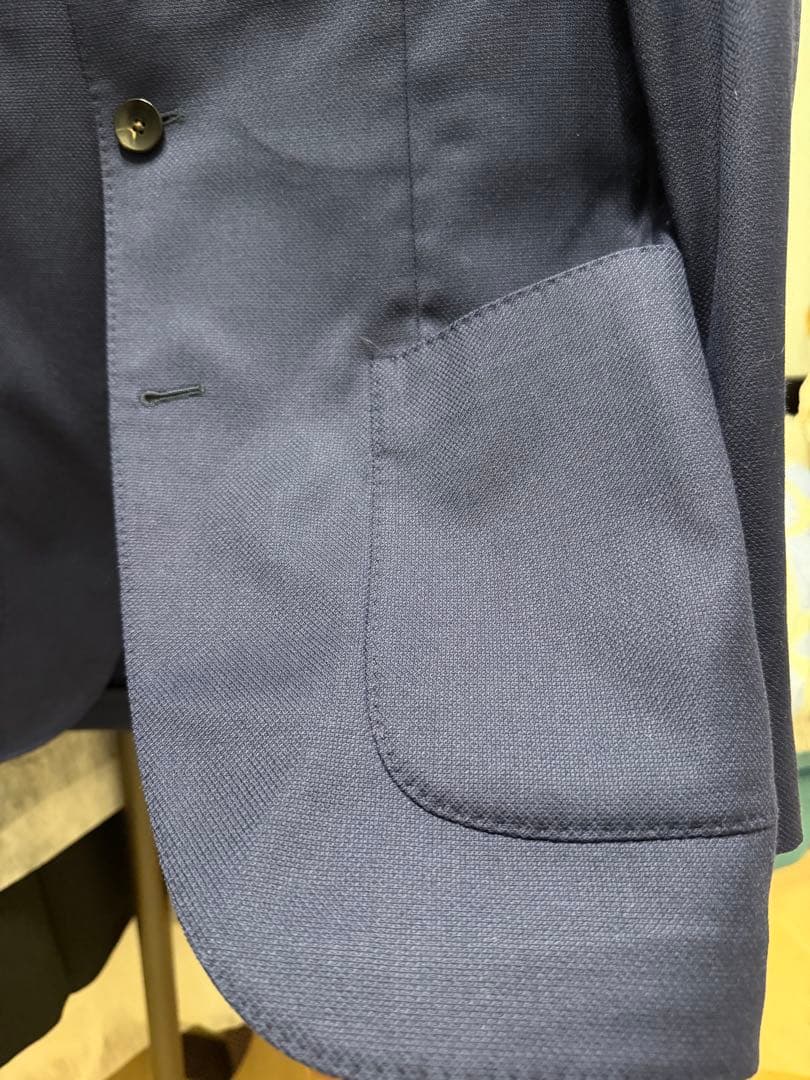 LARDINI サイズSネイビー ビジネスジャケット シングルブレスト