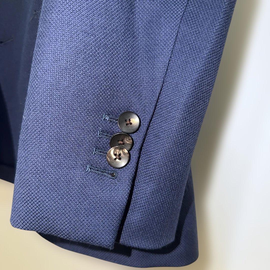 LARDINI サイズSネイビー ビジネスジャケット シングルブレスト