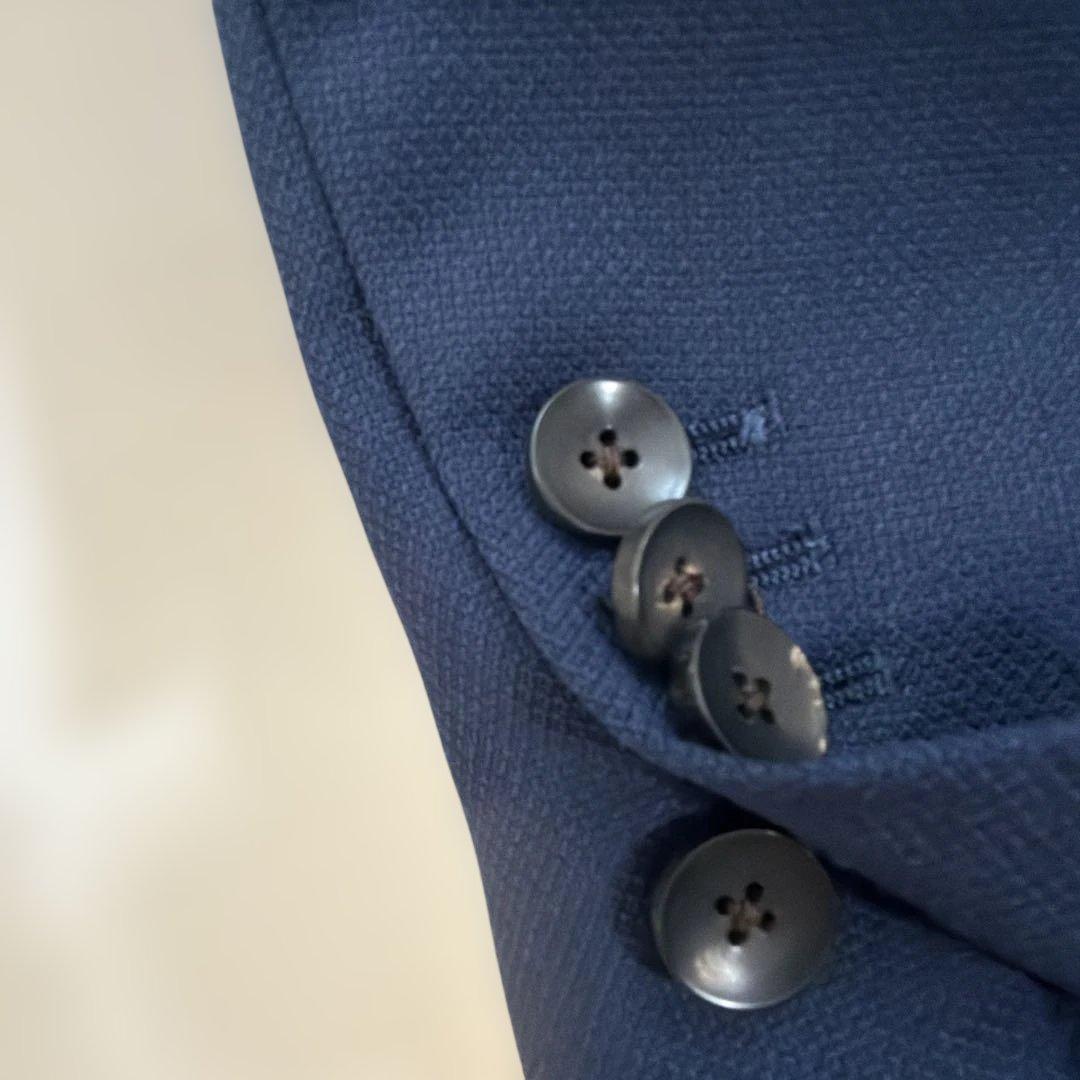 LARDINI サイズSネイビー ビジネスジャケット シングルブレスト