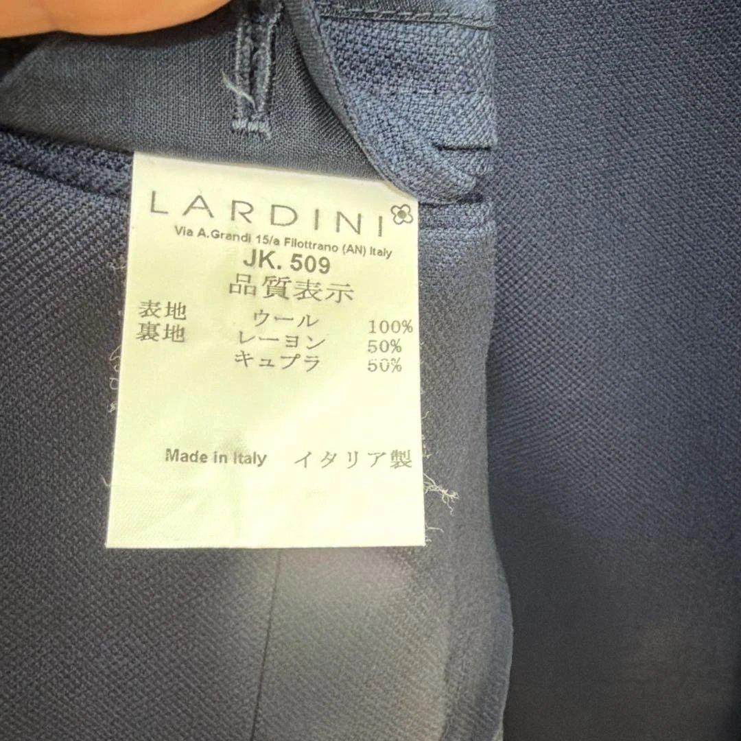 LARDINI サイズSネイビー ビジネスジャケット シングルブレスト