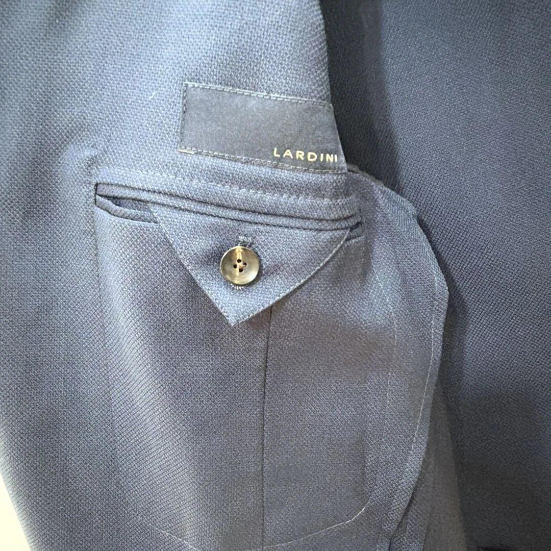 LARDINI サイズSネイビー ビジネスジャケット シングルブレスト