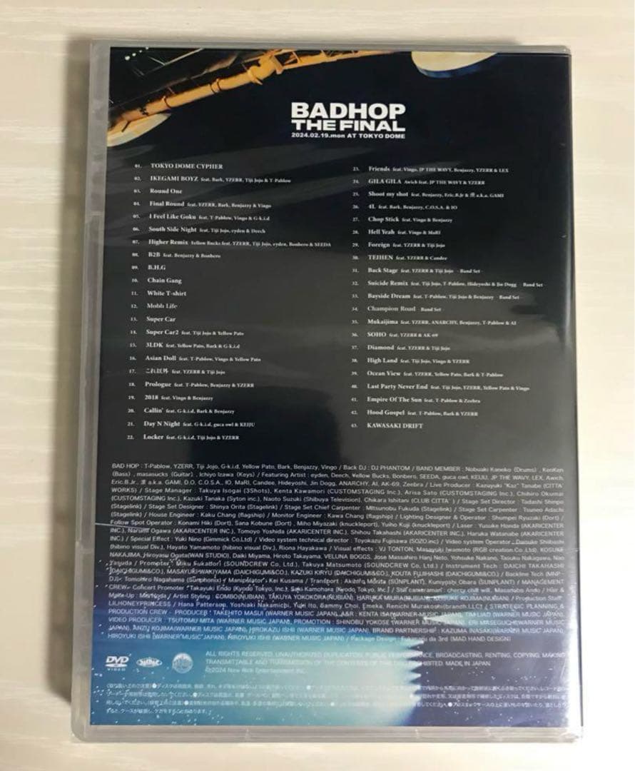 BADHOP バットホップ THE FINAL 東京ドーム