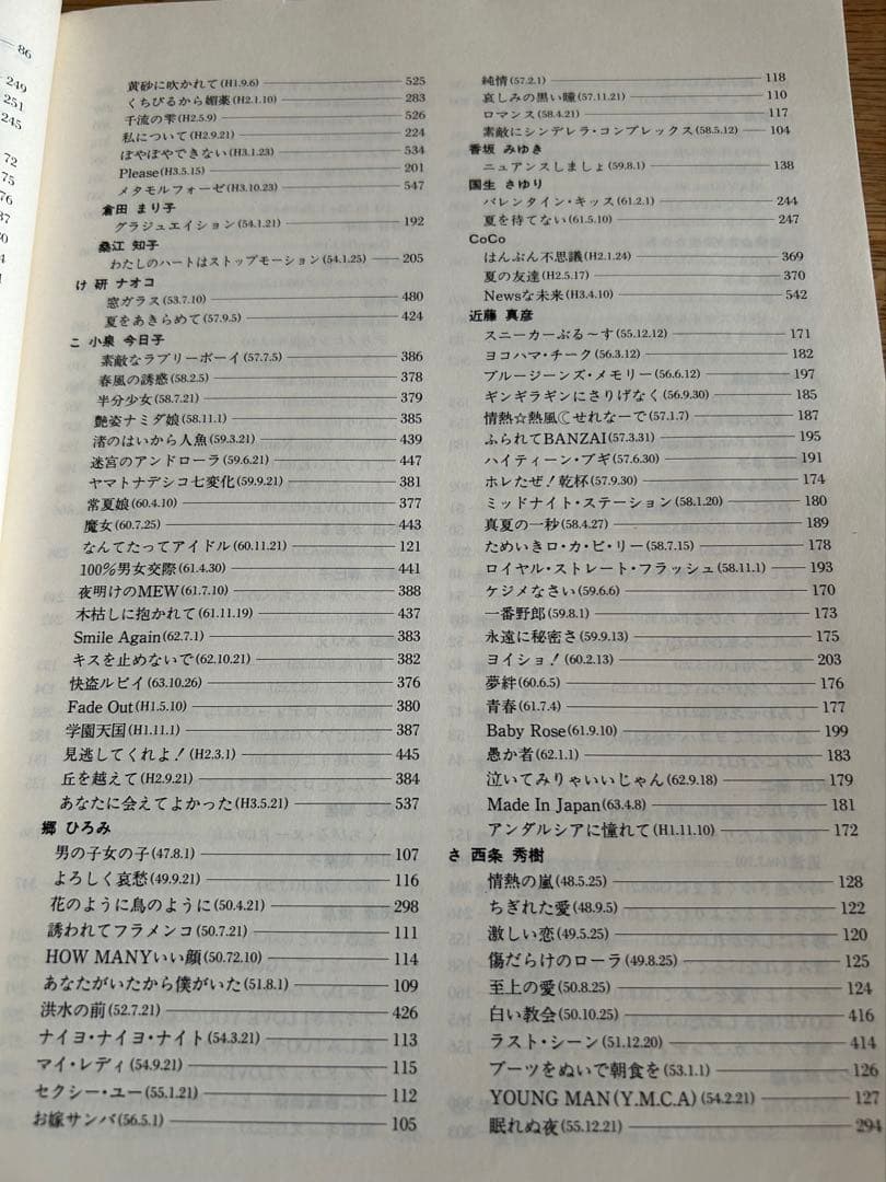 【懐かしのアイドル歌う!】 1992年度版 アイドルソングのすべて ベスト548