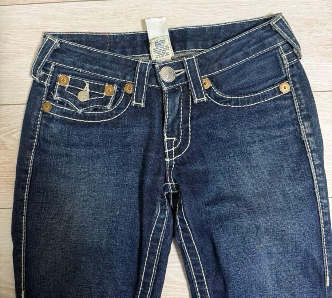 USA製 True Religion LAINBOW JOEY フレア白ステッチ