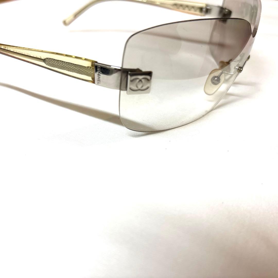 【CHANEL】美品　希少　シャネル　シールドサングラス　スタイリッシュ