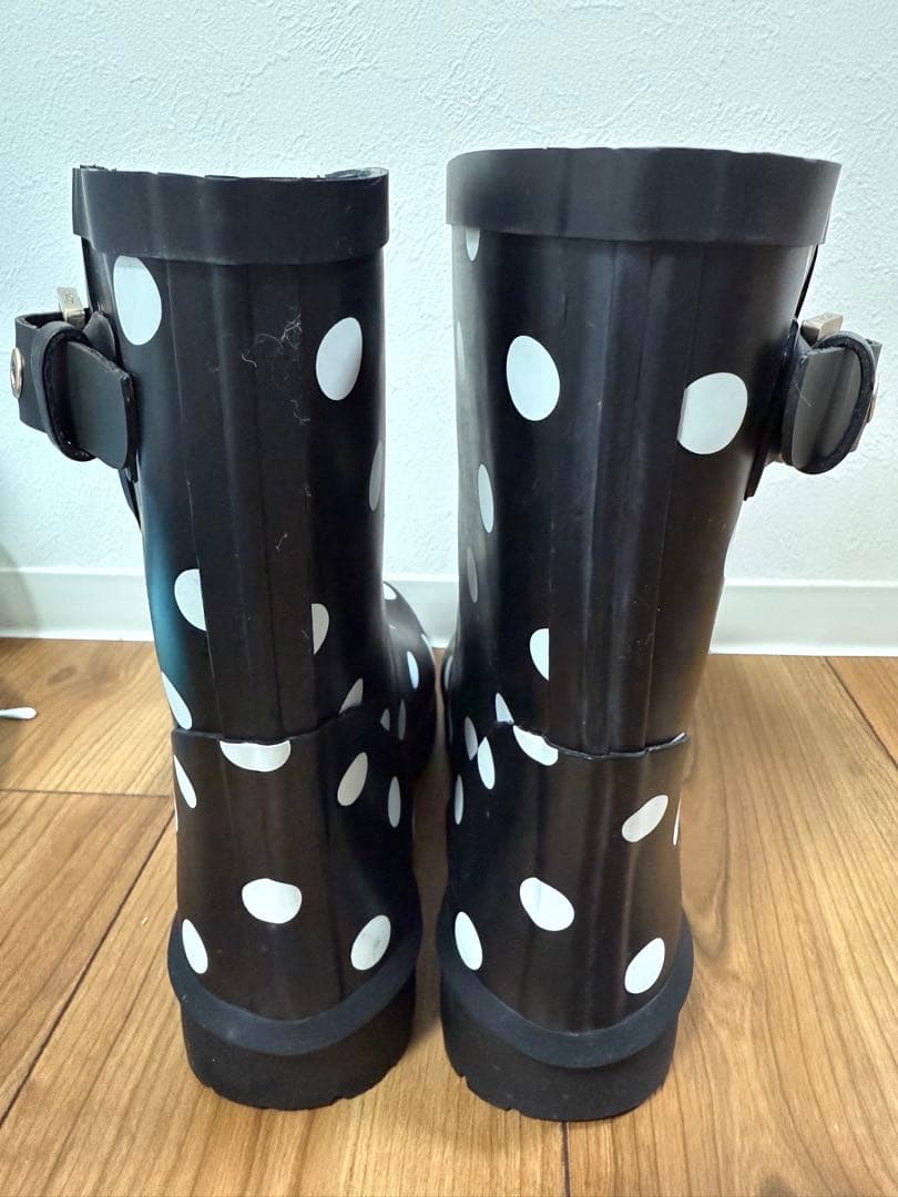 kate spade ドット柄 レインブーツ 24センチ