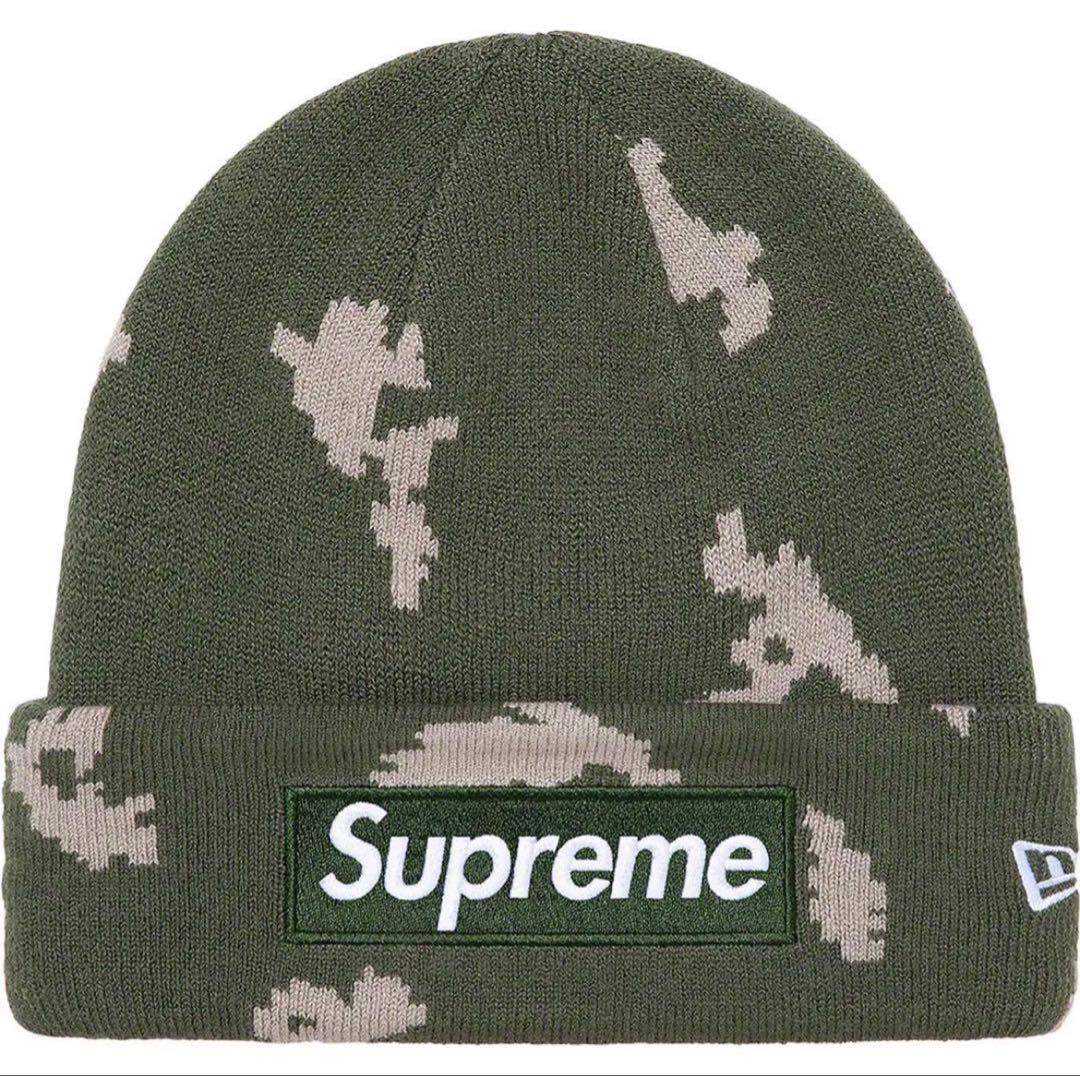 SUPREME x New Era Box ロゴ ビーニー 迷彩