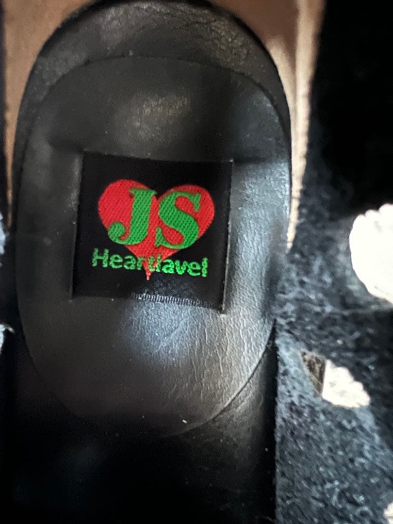 JS Heartlavel　ブラック レザー ブーティ 24cm EEEE