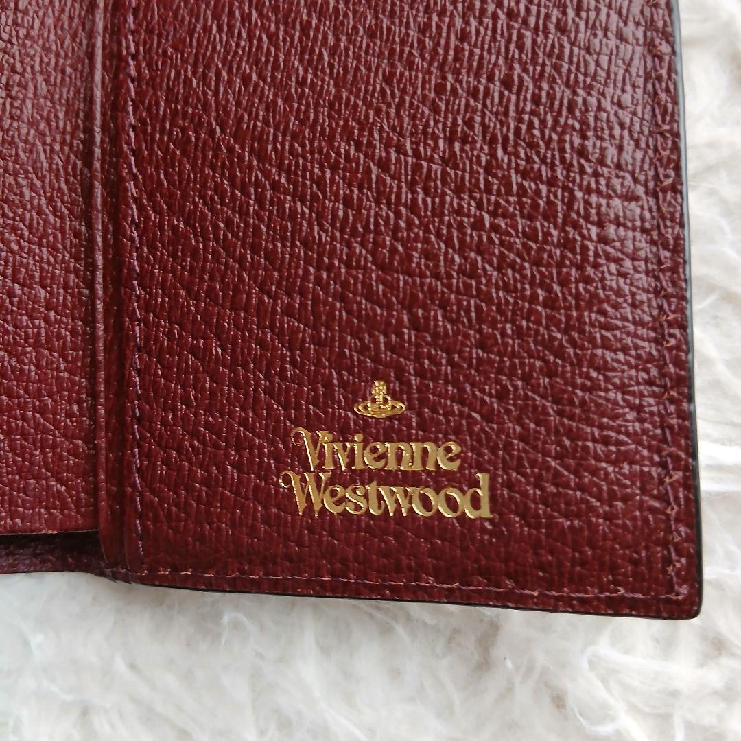 【Vivienne Westwood】オーブ　3つ折り財布 レザーガマ口