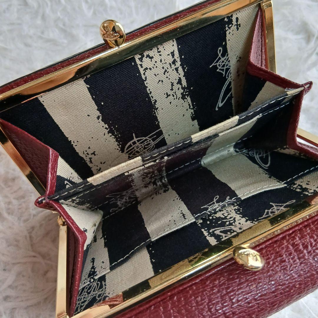 【Vivienne Westwood】オーブ　3つ折り財布 レザーガマ口