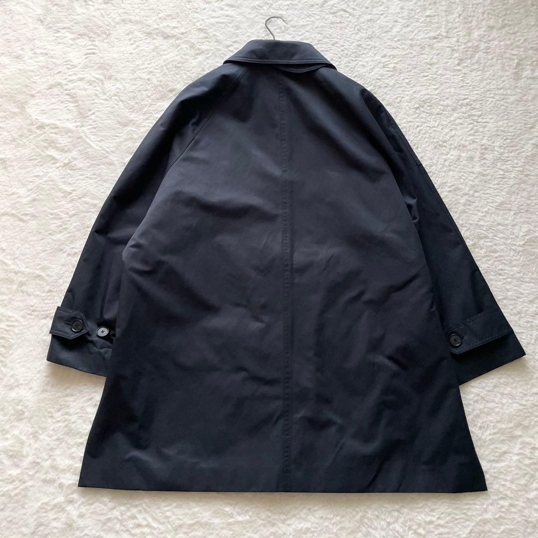 25年完売品✨スピックアンドスパン　ギャバジンステンカラーコート　ネイビー　38