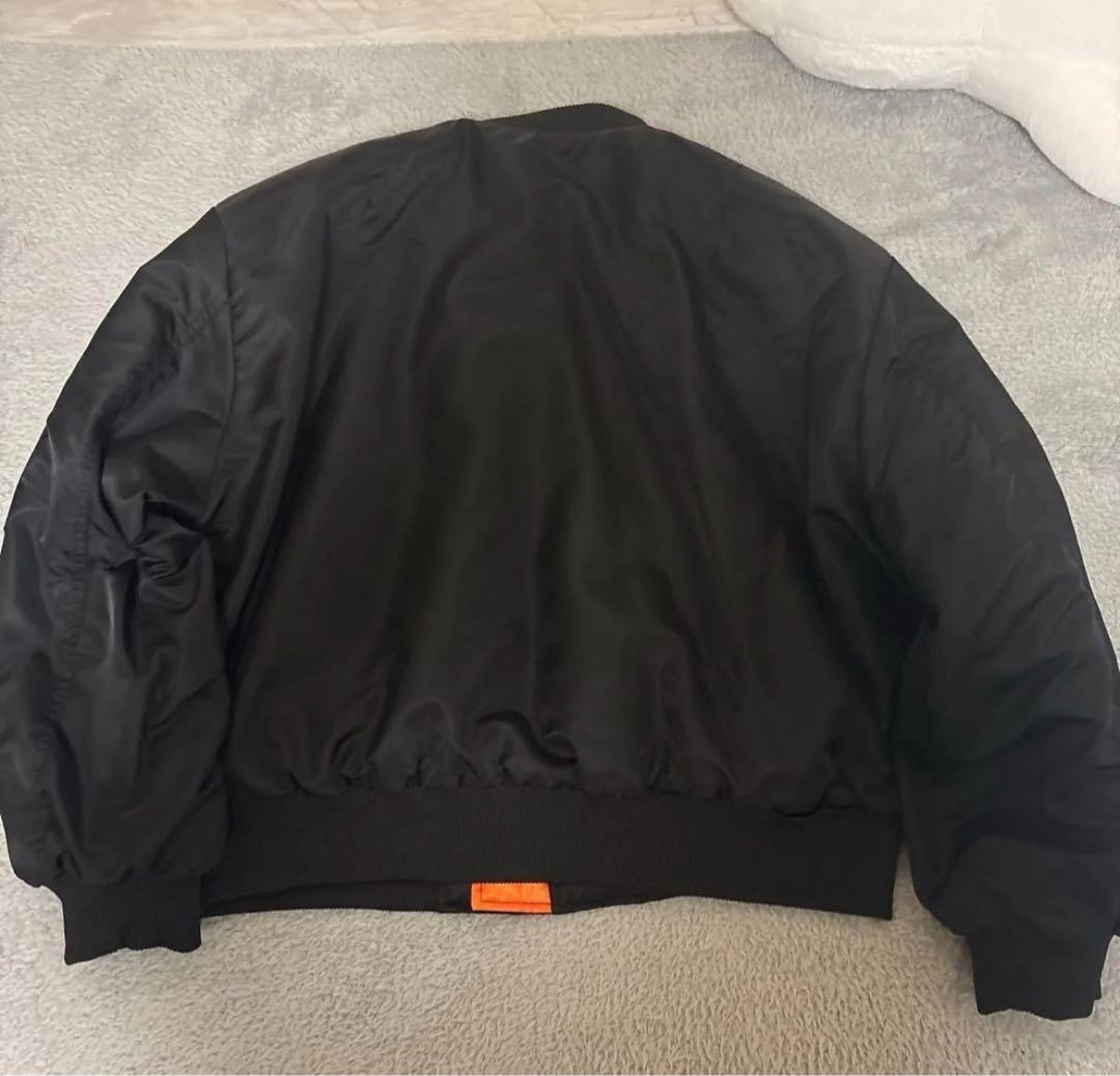 QS86のbomber jacket ma1 BLACK