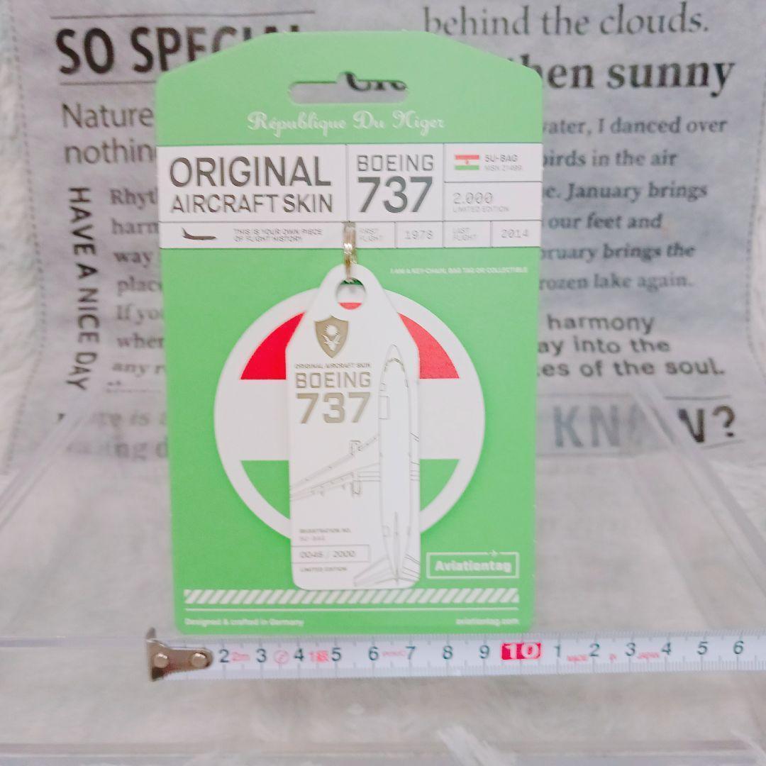☆ニジェール政府機☆ Boeing 737 実機外板 Aviationtag