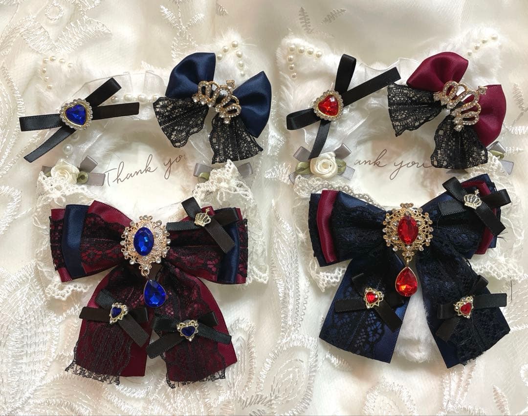 【25-104】ぬい服ちびぐるみ　いつぬい12センチリボン　　ハートヘッドドレス