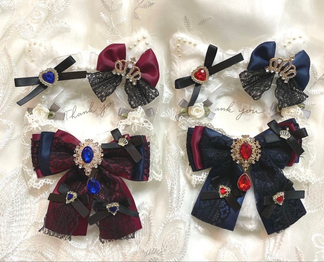 【25-104】ぬい服ちびぐるみ　いつぬい12センチリボン　　ハートヘッドドレス