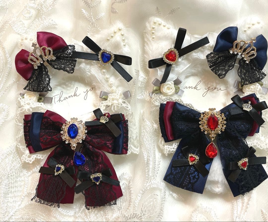 【25-104】ぬい服ちびぐるみ　いつぬい12センチリボン　　ハートヘッドドレス