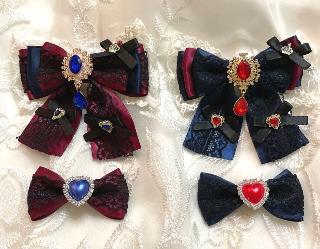 【25-104】ぬい服ちびぐるみ　いつぬい12センチリボン　　ハートヘッドドレス
