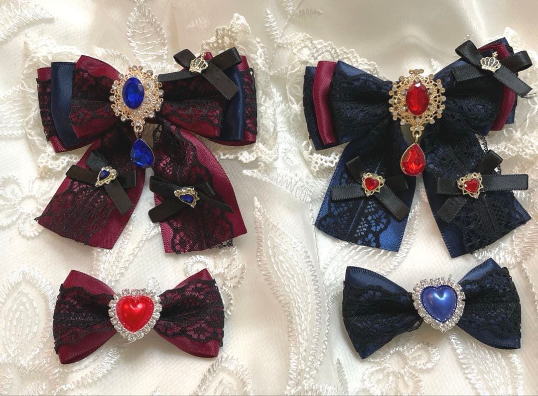 【25-104】ぬい服ちびぐるみ　いつぬい12センチリボン　　ハートヘッドドレス