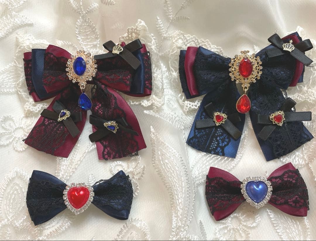 【25-104】ぬい服ちびぐるみ　いつぬい12センチリボン　　ハートヘッドドレス