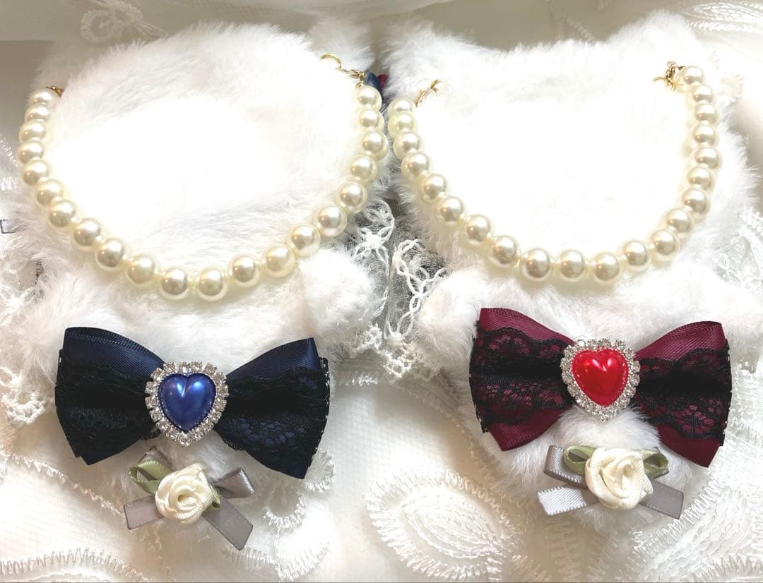 【25-104】ぬい服ちびぐるみ　いつぬい12センチリボン　　ハートヘッドドレス