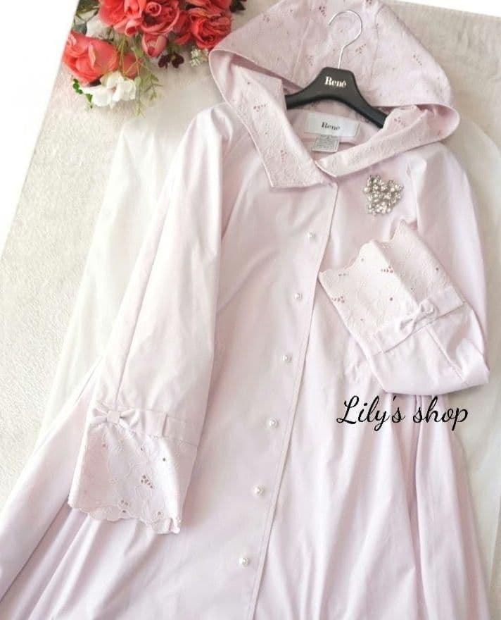 極美品♡ルネ♡カットワーク　スプリングコート