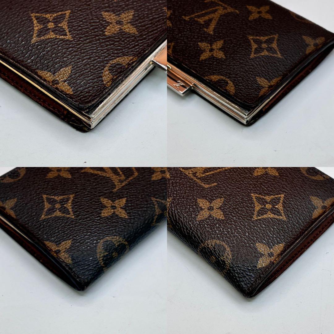 LOUIS VUITTON ルイヴィトン モノグラム 財布 がま口 二つ折り財布