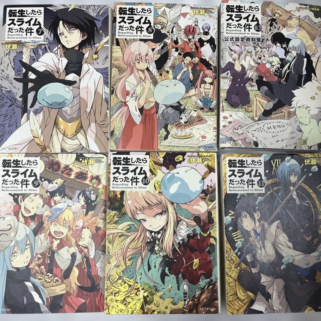 転生したらスライムだった件 1〜23巻　全巻セット　初版多　設定集2冊含　ラノベ