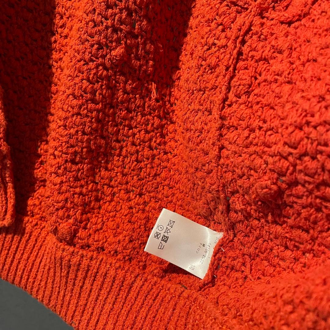 トップス clane 3D DOT HALF SLEEVE KNIT CARDIGAN