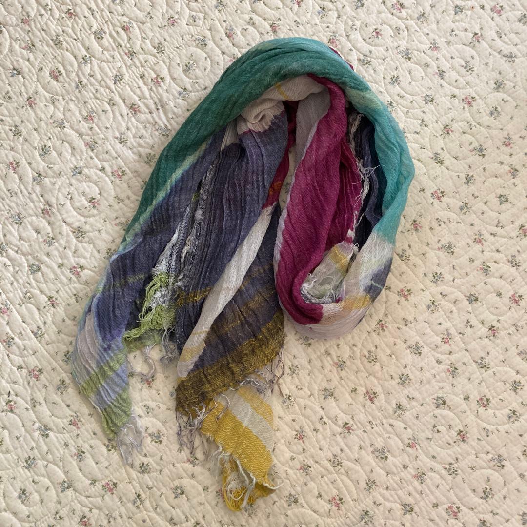 ＊新品タグ付き＊ tamaki niime・print shawl middle
