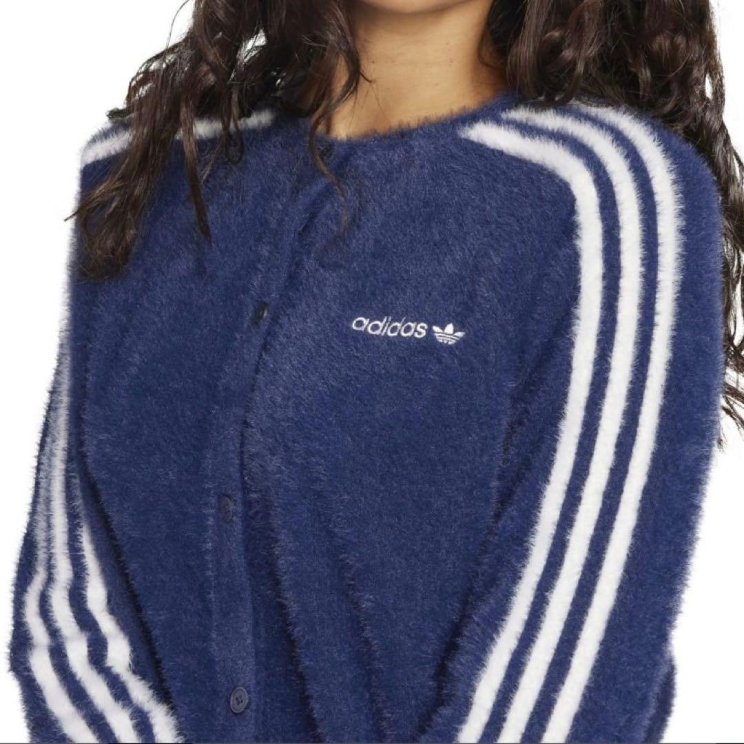 希少3XL⭐️adidas フラッフィーニットカーディガン 重盛さと美 【専用】