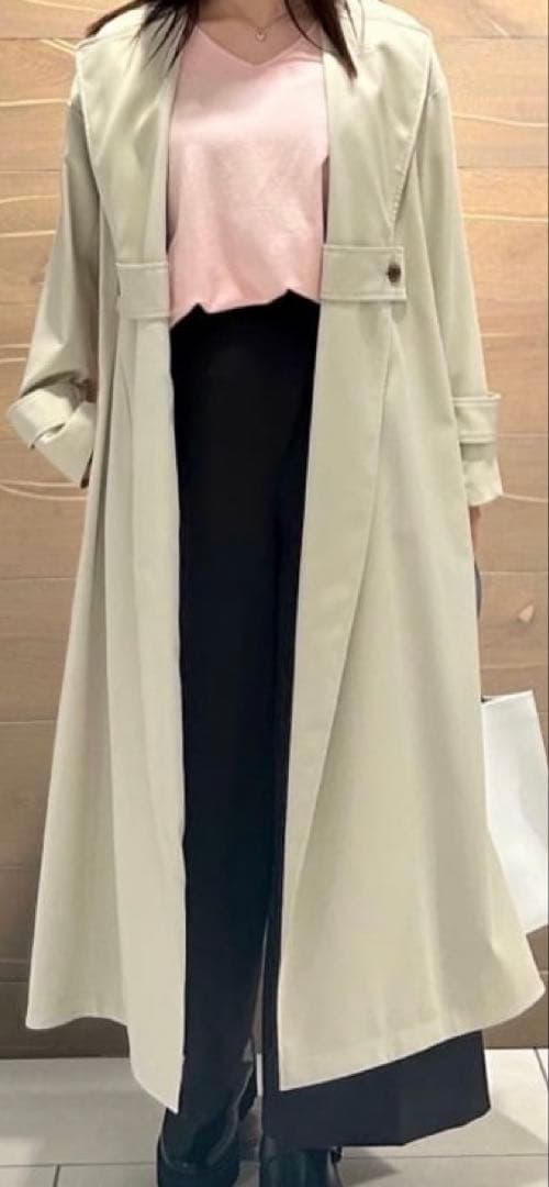 【極美品】 LOUNIE トレンチコート ロングコート スプリングコート M