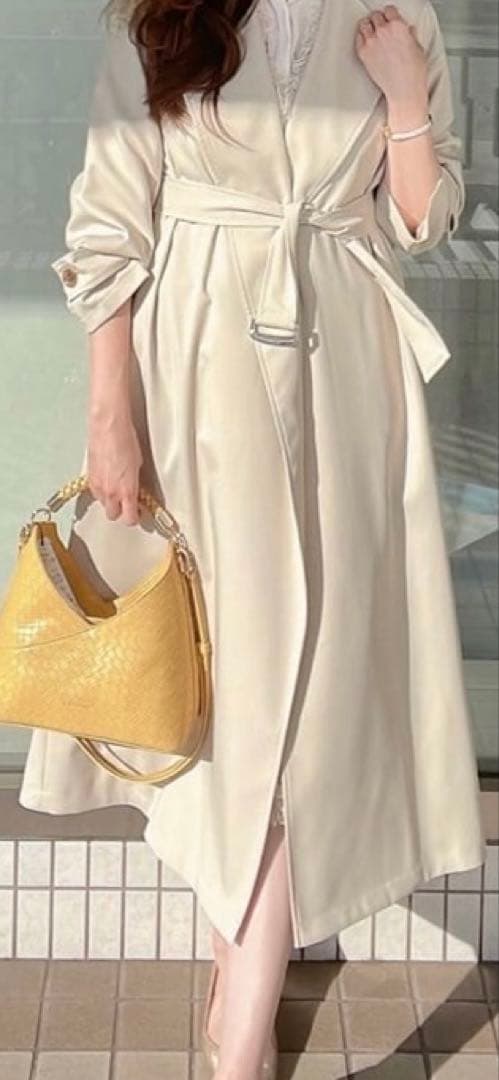 【極美品】 LOUNIE トレンチコート ロングコート スプリングコート M