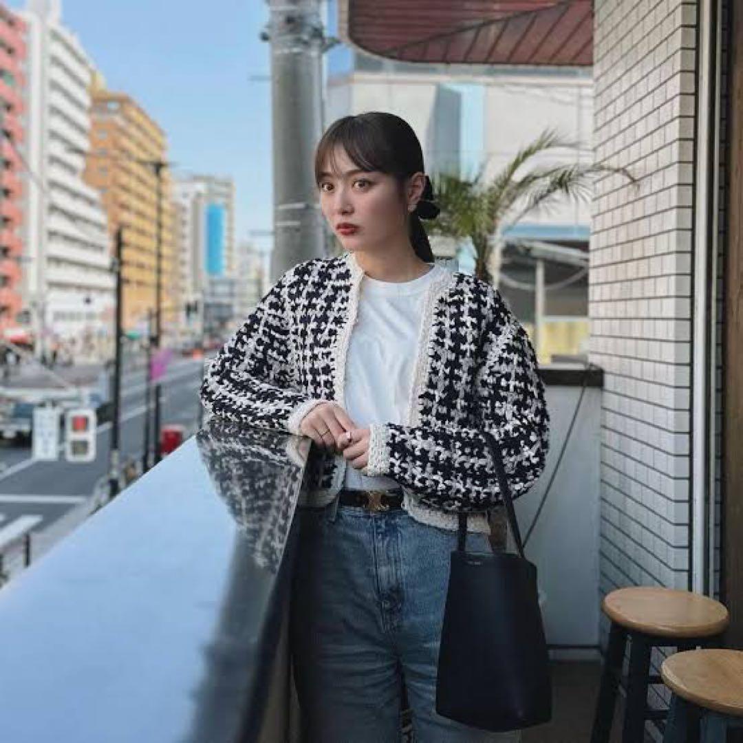 CLANE クラネVINTAGE TAPE HAND KNITCARDIGAN