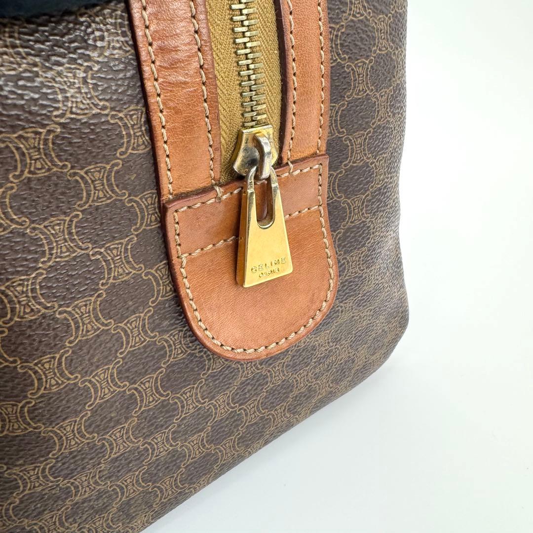 CELINE オールド マカダム ブラゾン トリオンフ ミニ ボストンバッグ