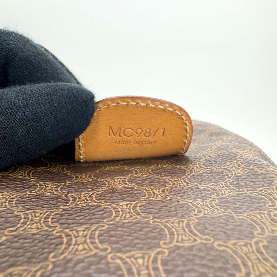 CELINE オールド マカダム ブラゾン トリオンフ ミニ ボストンバッグ