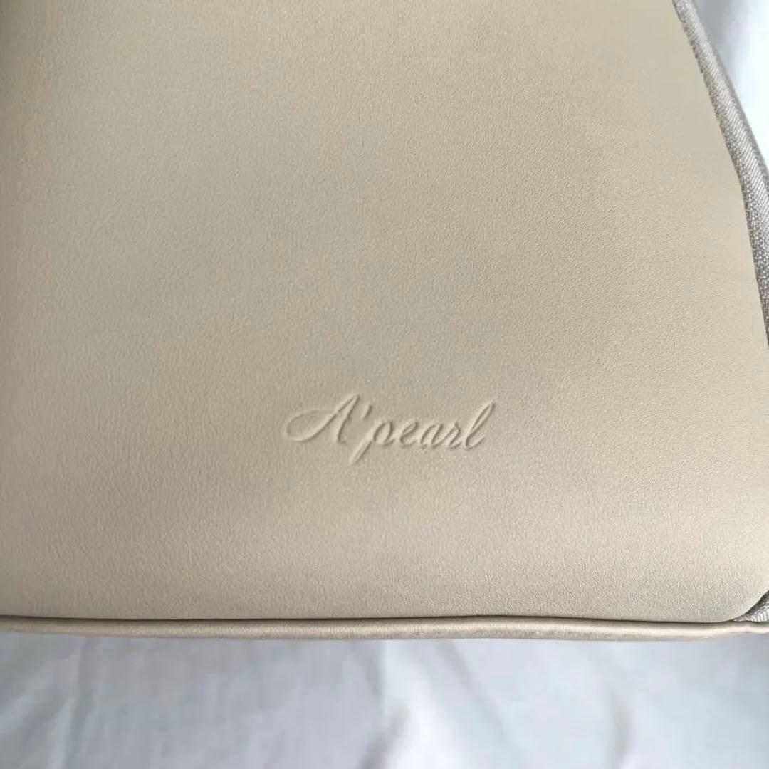 未使用級✨エパールapearl　3wayボストンバッグ　ソフトグレージュ