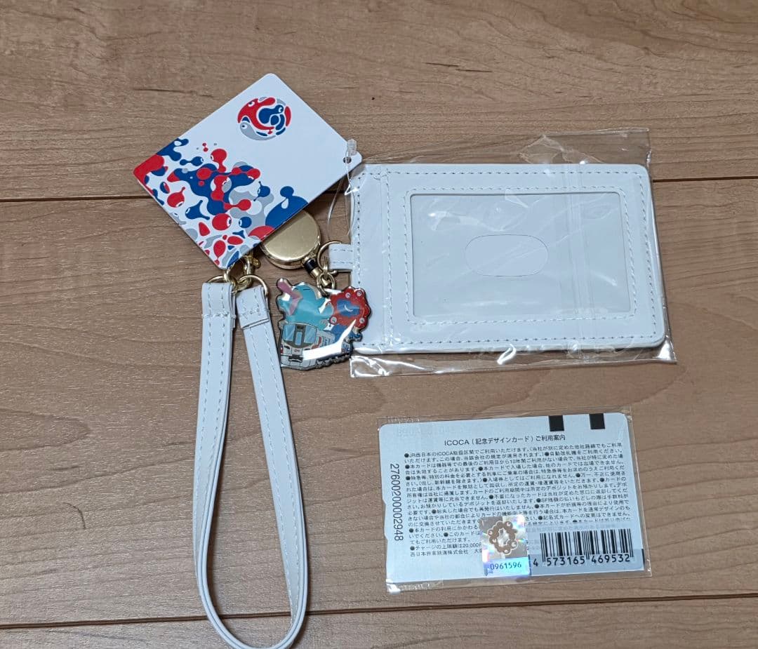 ★万博限定記念完売品　ミャクミャクICOCA + 合皮パスかわいいケースセット★