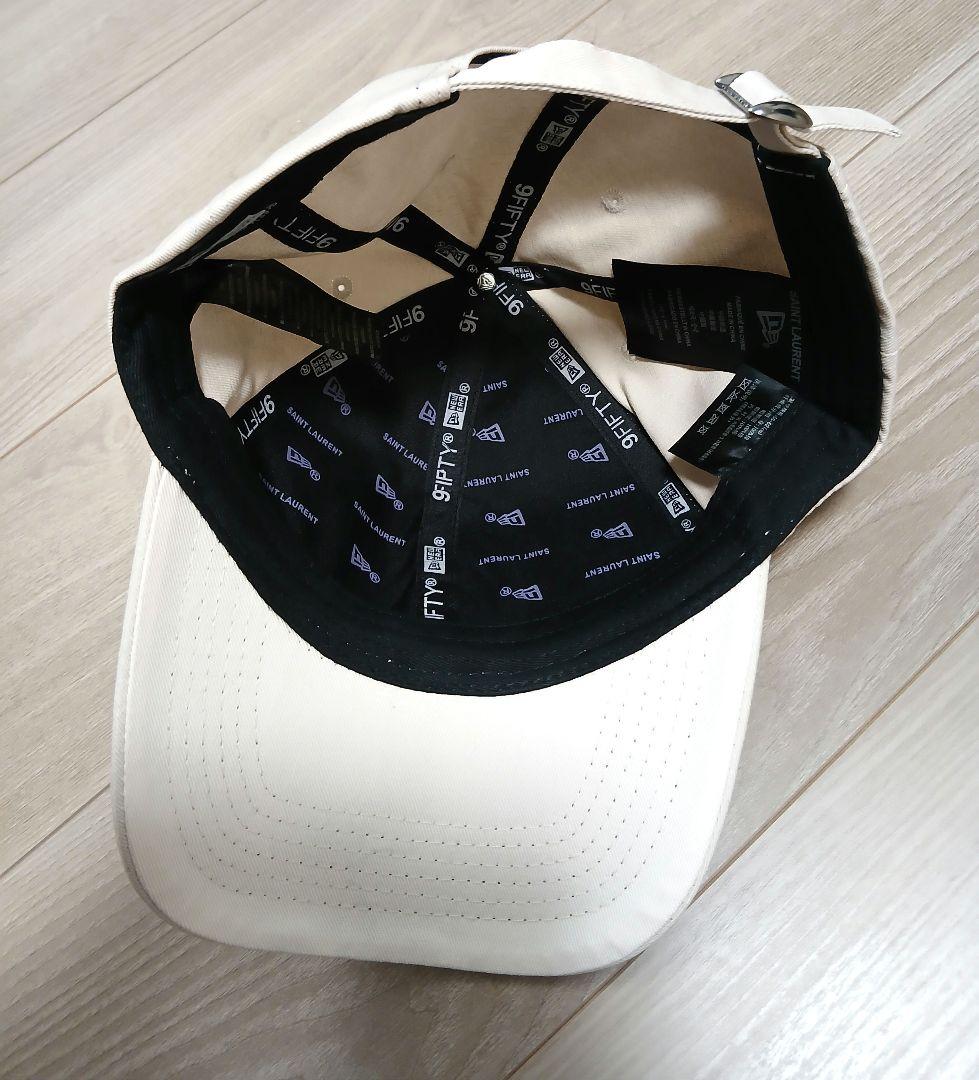 YSL ベースボールキャップ ベージュ new era