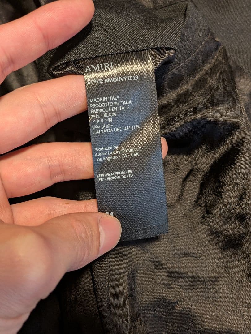 AMIRI　ビジュー装飾　ジップブルゾン　50