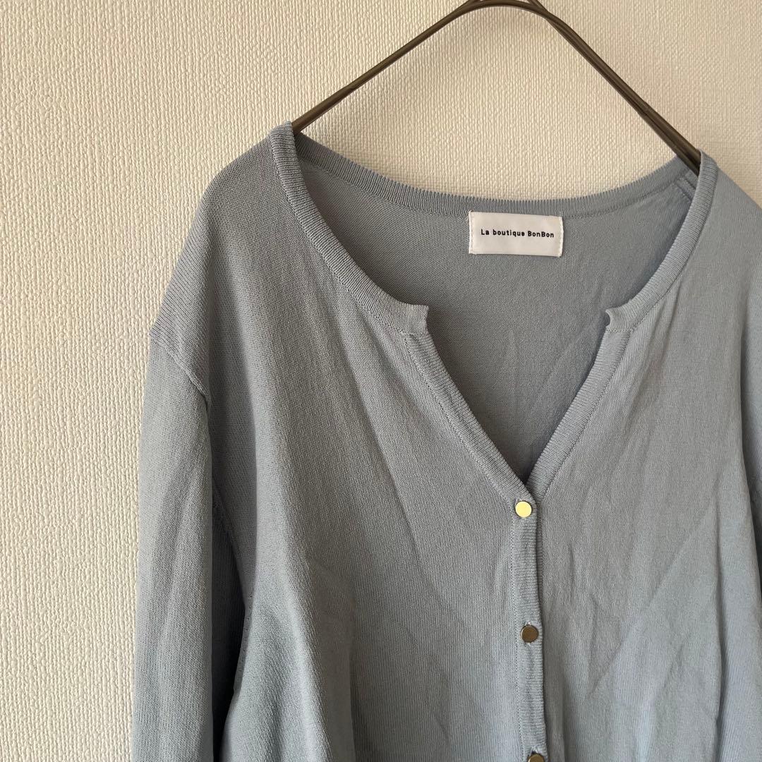 La boutique BonBon クールタッチUVスキッパーカーディガン