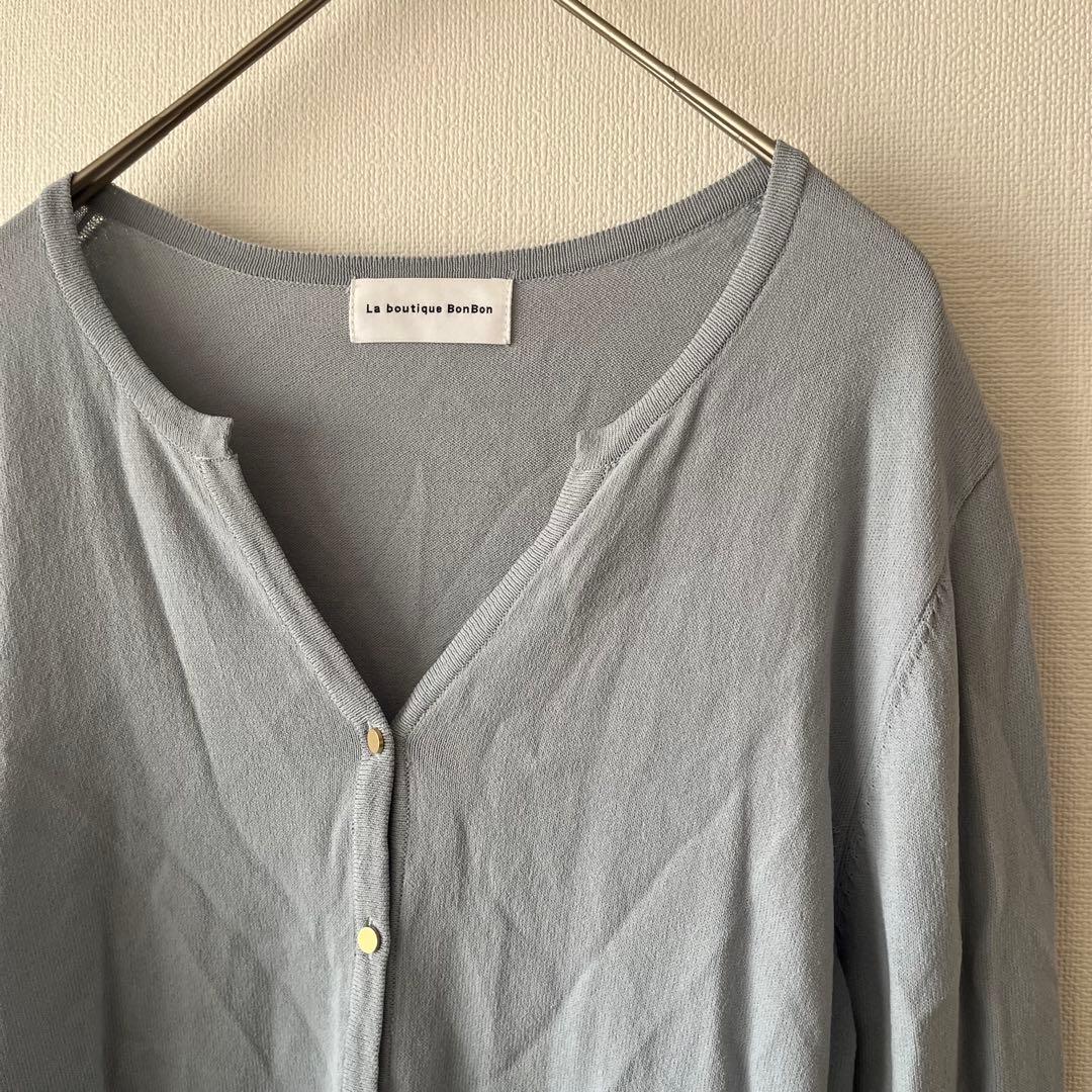 La boutique BonBon クールタッチUVスキッパーカーディガン