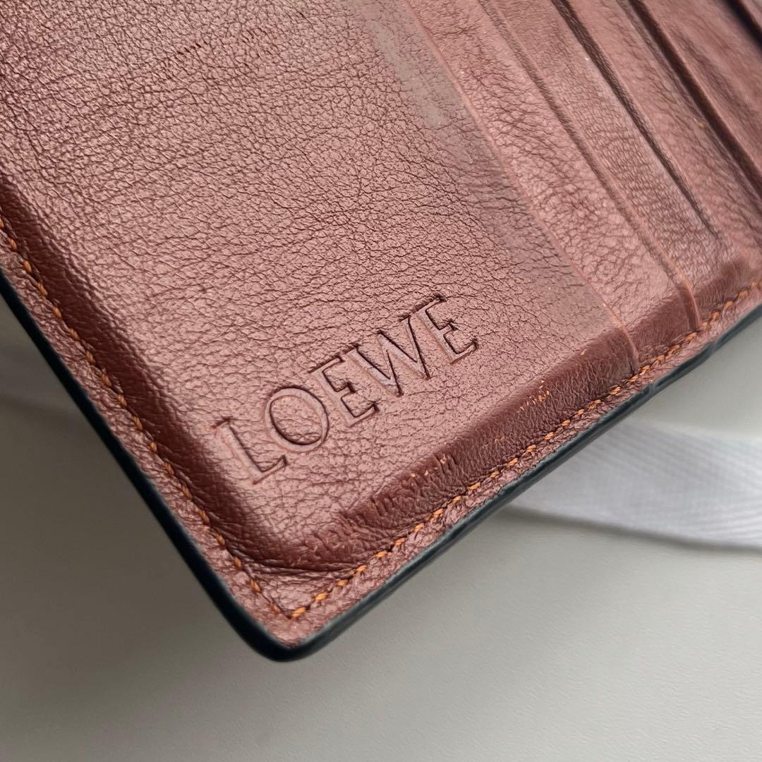 158 美品 LOEWE ロエベ 2つ折り財布