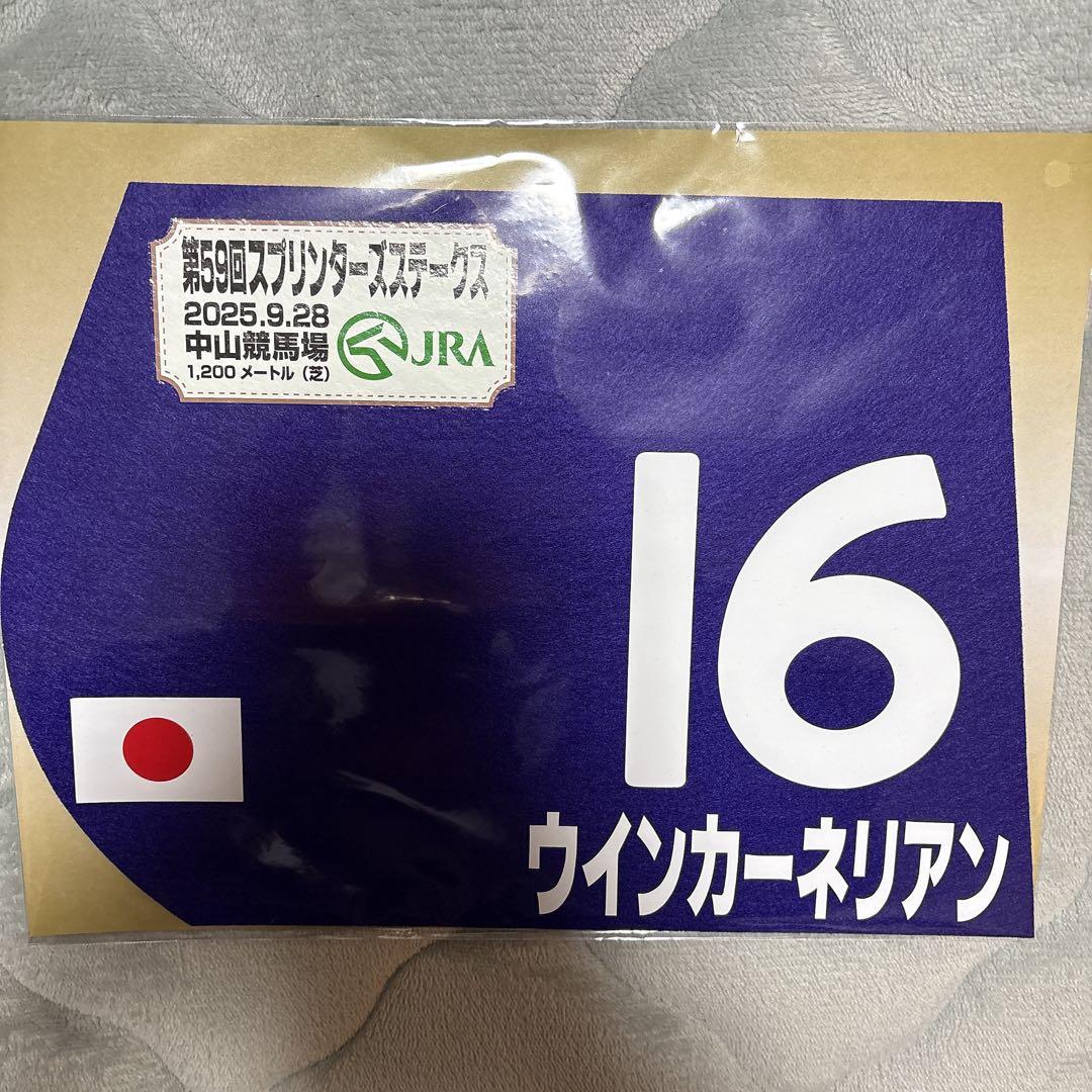 ウインカーネリアン スプリンターズステークス 競馬ミニゼッケン キーホルダー
