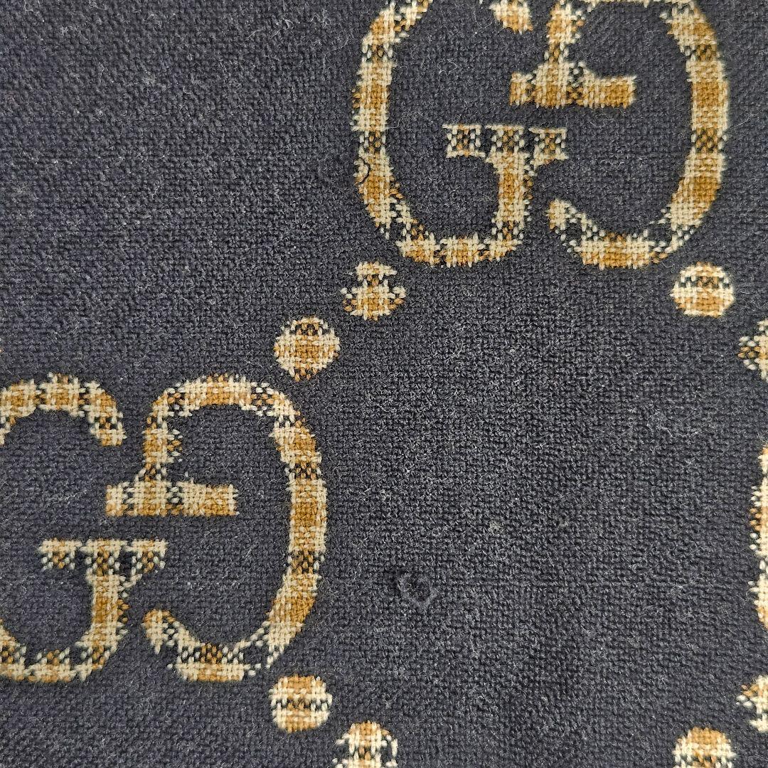 GUCCI グッチ GG ジャガード チェック柄 ストール マフラー