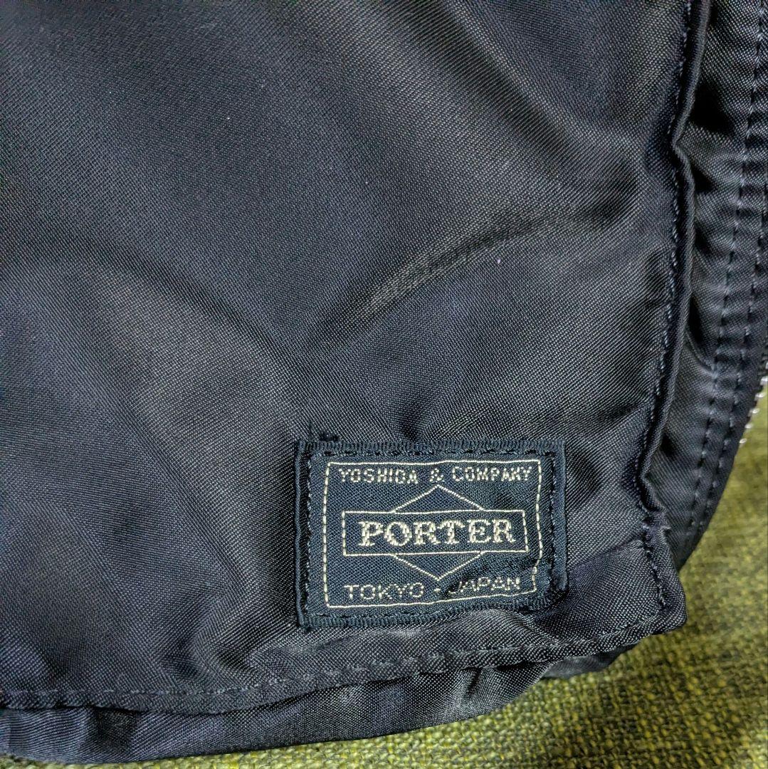 【極美品】【希少】PORTER 2層式 タンカー ショルダーバッグ ブラック