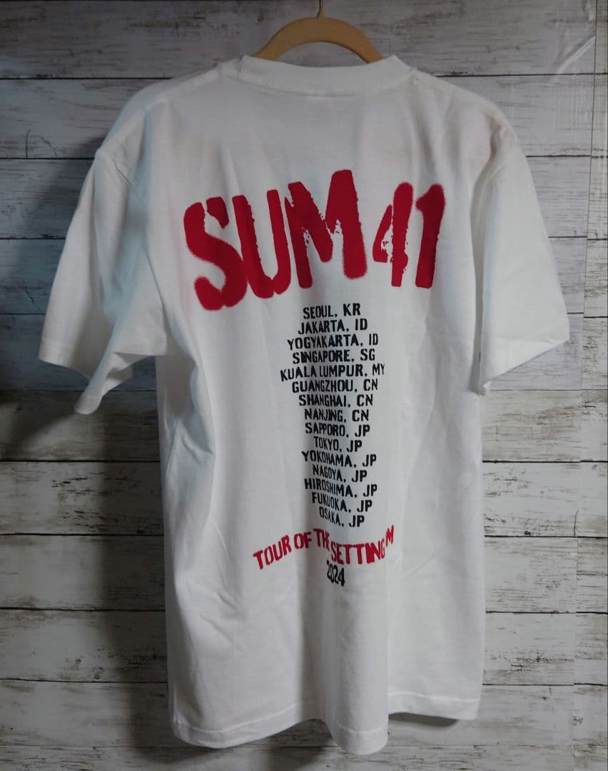 新品 白 L SUM41 PUNKSPRING 2024 限定 Tシャツ