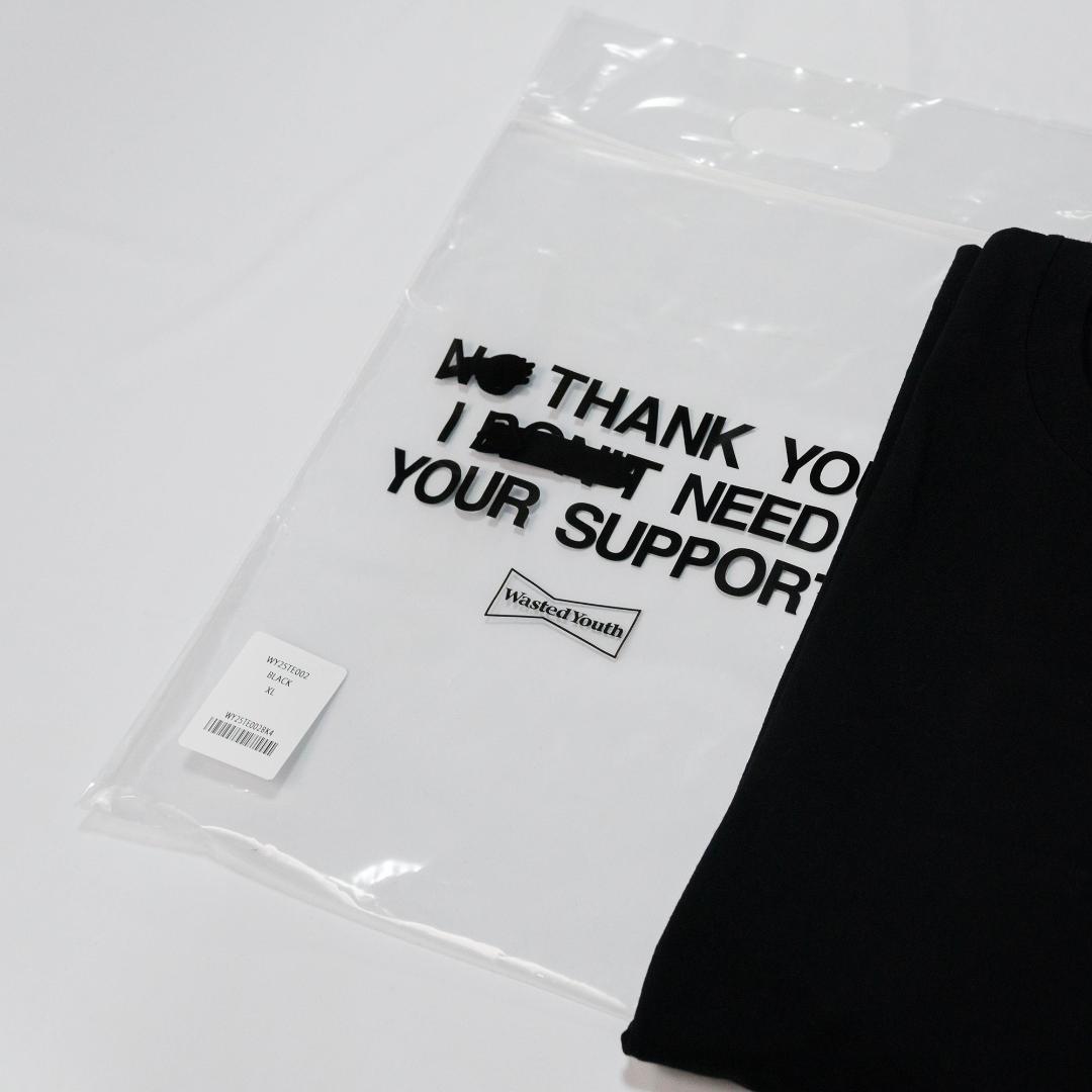 新品 未使用 ウェステッド ユース Tシャツ XL ブラック veldy